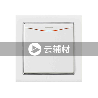 AN164 一位双控带灯开关 10AX (白色)