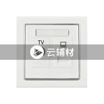 AN325 二位电视/电脑插座 (白色)