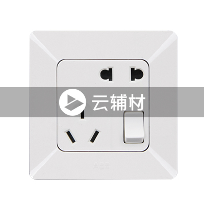 AP22553-WW 二位二、三极带开关插座 10A