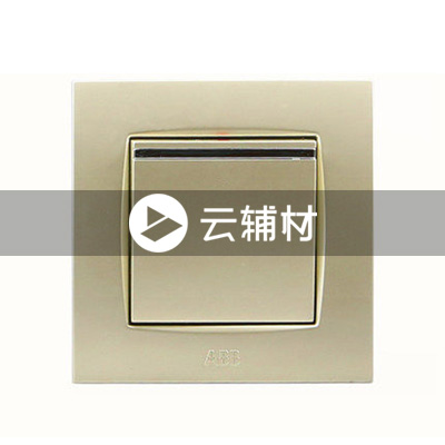 AU13553-PGPG 一位双控带装饰线开关10AX