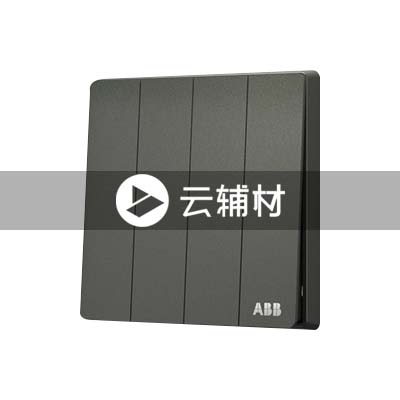 AF124L-G四位单控开关 16AX, 古典灰