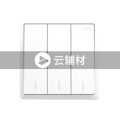 AQ103三位单控带荧光开关 10AX 