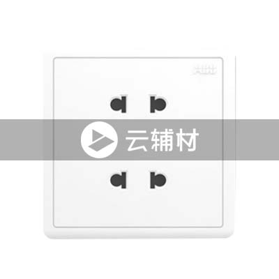 AQ212二位二极扁圆两用插座 10A