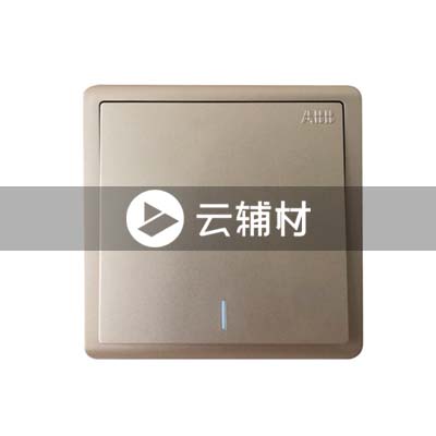 AQ105-CG一位双控带荧光开关 10AX，金色