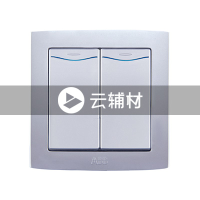 AL162-S二位单控带灯开关 （银色）10AX