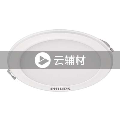 飞利浦 DN500高端超薄筒灯金属 14w 3000k 开孔尺寸145-155