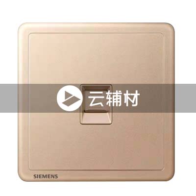 西门子致琦日耀金一位六类电脑插座CAT6