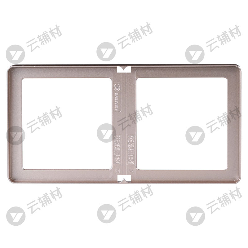西门子睿致玫瑰金二联边框