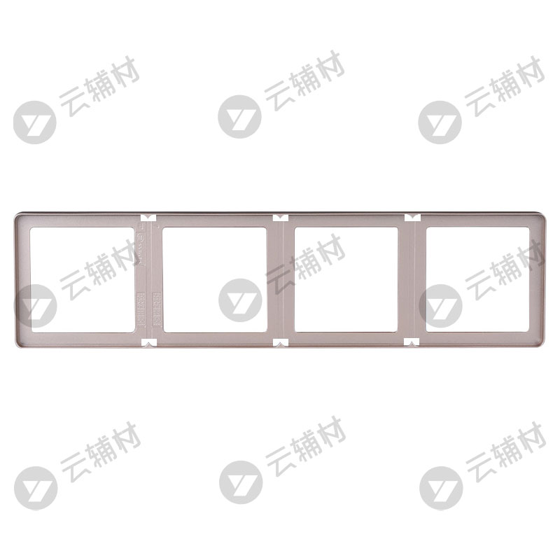 西门子睿致玫瑰金四联边框