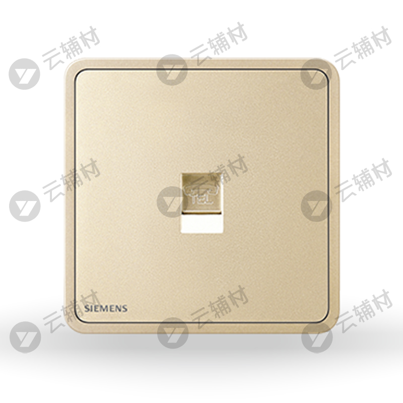 西门子睿绎星辉银一位电话插座