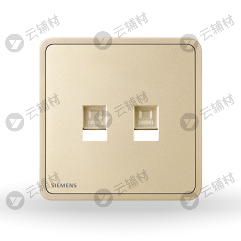 西门子睿绎星辉银二位电脑插座(超5类)