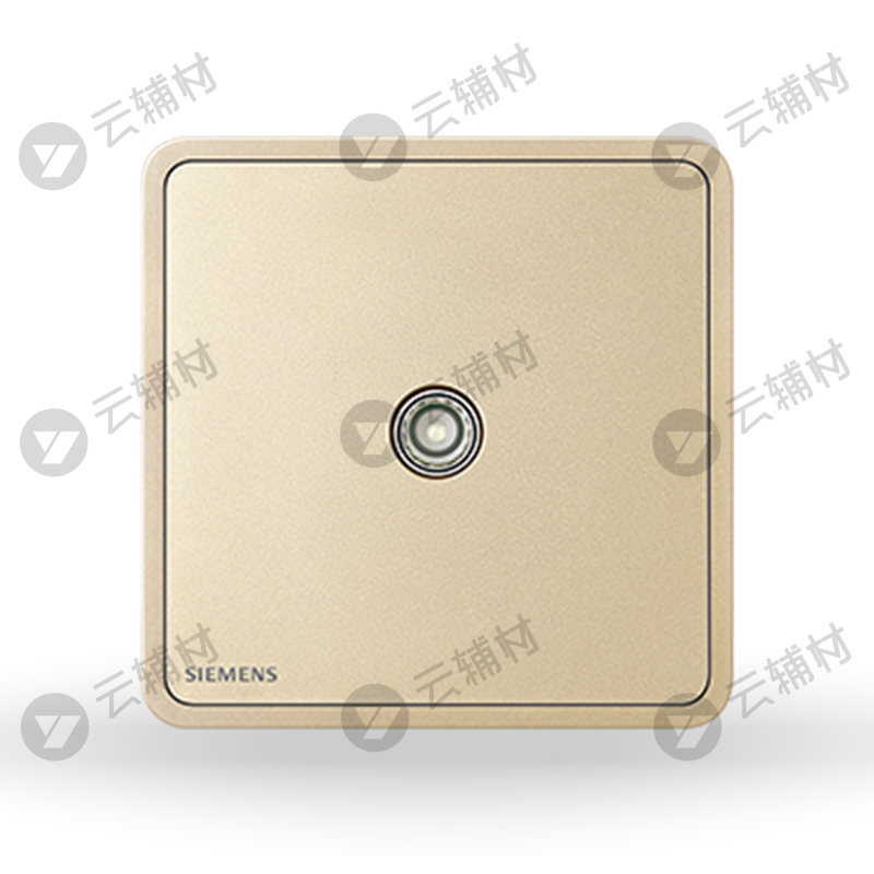 西门子睿绎星辉银一位电视插座