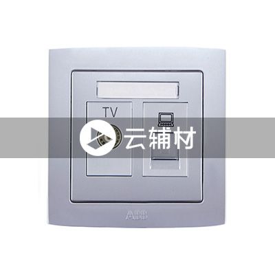 AL325-S二位电视/电脑插座（银色）