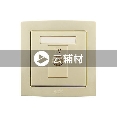 AL301-PG 电视插座（珍珠金）