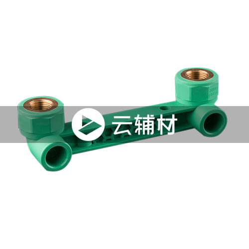 柏可威绿色PPR 防触电连体双内螺弯头20*1/2