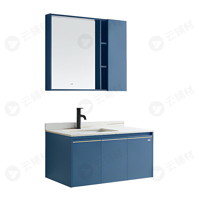 浪鲸浴室柜SQBF003B-090（岩板台面）